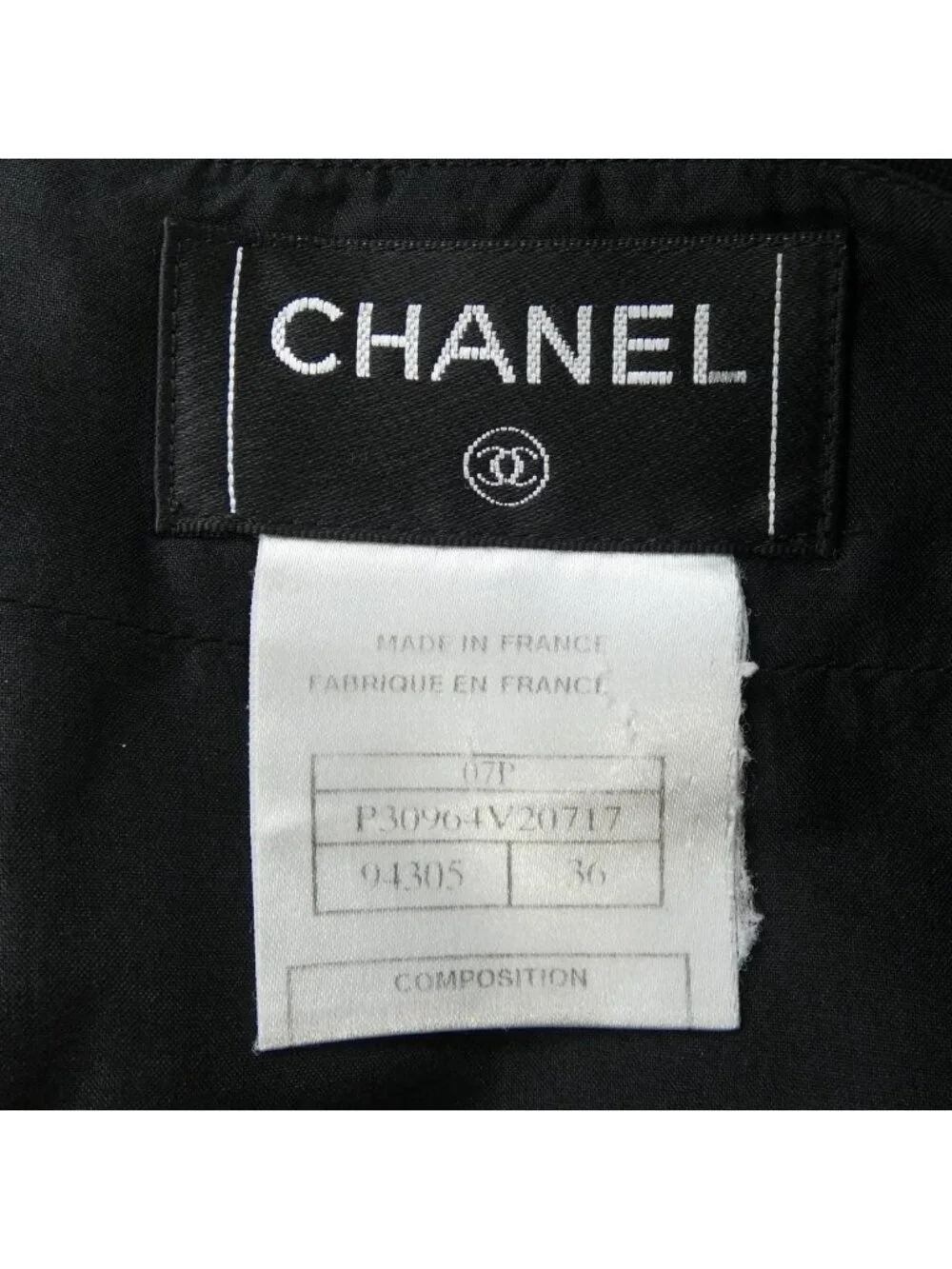Chanel 07P Skirt Black